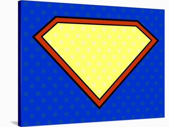 Super Hero Shield in Pop Art Style-PiXXart-Stretched Canvas