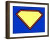 Super Hero Shield in Pop Art Style-PiXXart-Framed Art Print