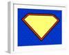 Super Hero Shield in Pop Art Style-PiXXart-Framed Art Print