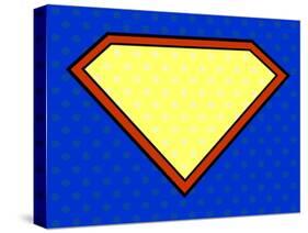 Super Hero Shield in Pop Art Style-PiXXart-Stretched Canvas