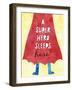 Super Hero Sleeps Here-Jennifer McCully-Framed Art Print