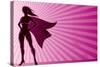 Super Heroine Background-Malchev-Stretched Canvas