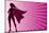 Super Heroine Background-Malchev-Mounted Art Print