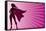Super Heroine Background-Malchev-Framed Stretched Canvas