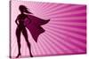 Super Heroine Background-Malchev-Stretched Canvas