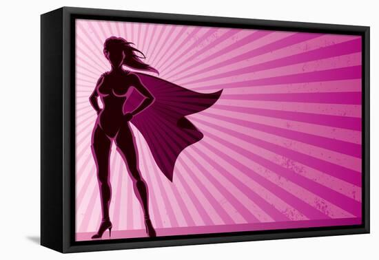 Super Heroine Background-Malchev-Framed Stretched Canvas