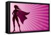 Super Heroine Background-Malchev-Framed Stretched Canvas