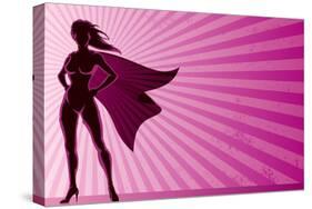 Super Heroine Background-Malchev-Stretched Canvas