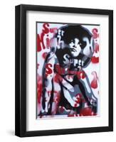 Super High-Abstract Graffiti-Framed Premium Giclee Print