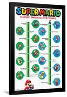 Super Mario- A Warp Through The Years-null-Framed Poster