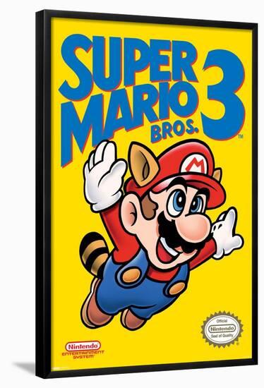 Super Mario Bros. 3 - Cover-null-Framed Poster