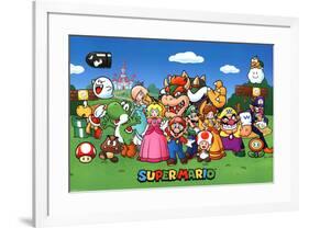 Super Mario - Characters-null-Framed Poster