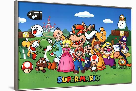 Super Mario - Characters-null-Framed Poster