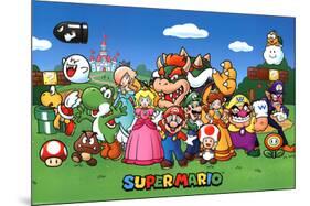 Super Mario - Characters-null-Mounted Poster