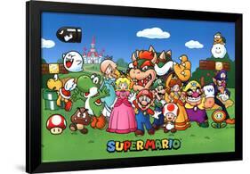 Super Mario - Characters-null-Framed Poster