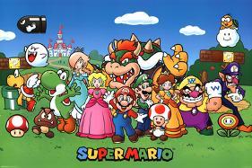 Super Mario - Characters-null-Lamina Framed Poster