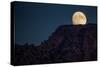 Super Moon Over Utah Mountains-Lindsay Daniels-Stretched Canvas