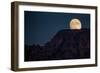 Super Moon Over Utah Mountains-Lindsay Daniels-Framed Photographic Print