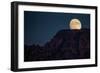 Super Moon Over Utah Mountains-Lindsay Daniels-Framed Photographic Print