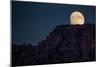 Super Moon Over Utah Mountains-Lindsay Daniels-Mounted Photographic Print