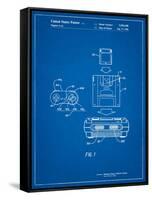 Super Nintendo Console Remote and Cartridge Patent-Cole Borders-Framed Stretched Canvas