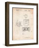 Super Nintendo Console Remote and Cartridge Patent-Cole Borders-Framed Art Print