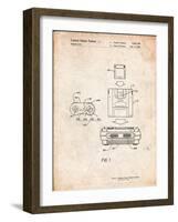 Super Nintendo Console Remote and Cartridge Patent-Cole Borders-Framed Art Print