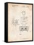 Super Nintendo Console Remote and Cartridge Patent-Cole Borders-Framed Stretched Canvas