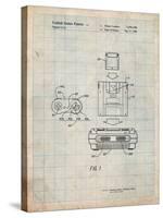 Super Nintendo Console Remote and Cartridge Patent-Cole Borders-Stretched Canvas
