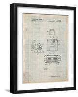 Super Nintendo Console Remote and Cartridge Patent-Cole Borders-Framed Art Print