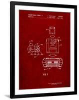 Super Nintendo Console Remote and Cartridge Patent-Cole Borders-Framed Art Print