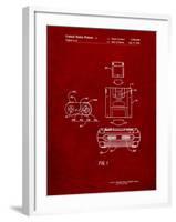 Super Nintendo Console Remote and Cartridge Patent-Cole Borders-Framed Art Print