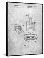 Super Nintendo Console Remote and Cartridge Patent-Cole Borders-Framed Stretched Canvas