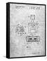 Super Nintendo Console Remote and Cartridge Patent-Cole Borders-Framed Stretched Canvas