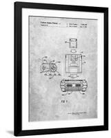 Super Nintendo Console Remote and Cartridge Patent-Cole Borders-Framed Art Print