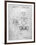 Super Nintendo Console Remote and Cartridge Patent-Cole Borders-Framed Art Print