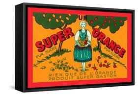 Super Orange-null-Framed Stretched Canvas