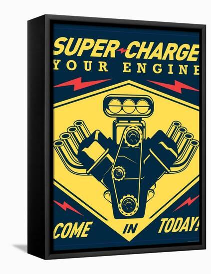 Super Racing-JJ Brando-Framed Stretched Canvas