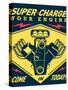 Super Racing-JJ Brando-Stretched Canvas