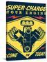 Super Racing-JJ Brando-Stretched Canvas