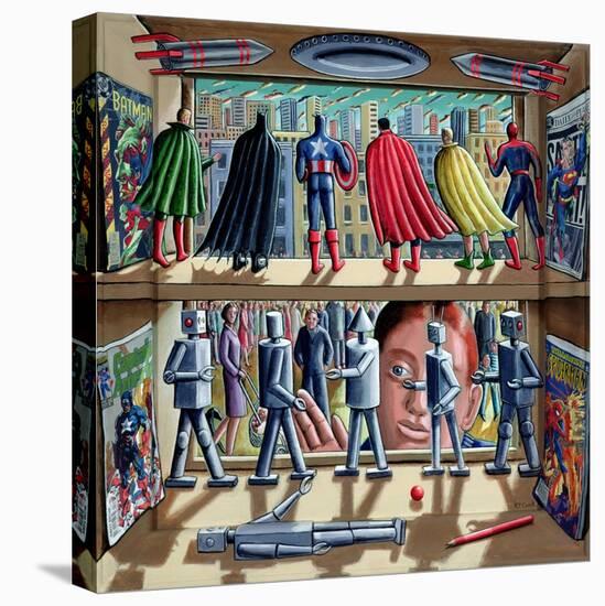 Super Robotic-PJ Crook-Stretched Canvas