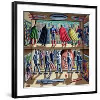 Super Robotic-PJ Crook-Framed Giclee Print