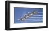 Super Sabre supersonic fighter-null-Framed Art Print