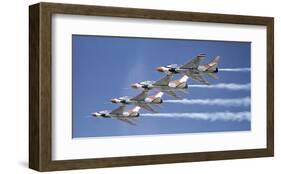 Super Sabre supersonic fighter-null-Framed Art Print