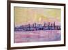 Super San Francisco Skyline with Oakland Bridge-Markus Bleichner-Framed Art Print