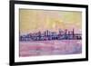 Super San Francisco Skyline with Oakland Bridge-Markus Bleichner-Framed Art Print