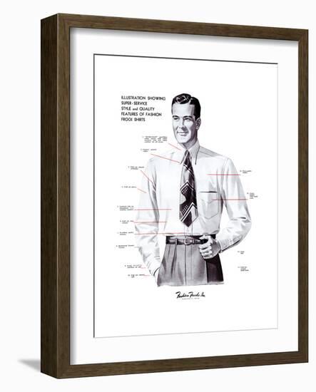 Super Service Style and Quality Features of Fashion Frock Shirts-Fashion Frocks-Framed Art Print