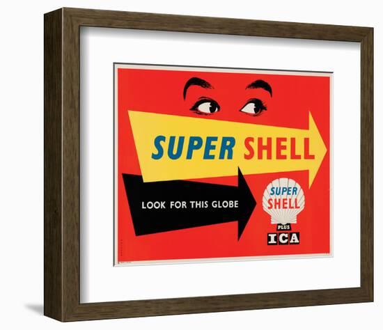 Super Shell Plus Ica-null-Framed Art Print