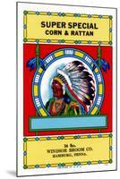 Super Special Corn and Rattan Broom Label-null-Mounted Art Print