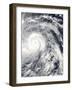 Super Typhoon Haiyan as it Moved West Toward the Coast of the Philippines-null-Framed Photographic Print